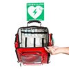 Erste-Hilfe-AED-Wandtasche für EH-DIN-Befüllungen 13157, 13164, 13169 und Defibrillator